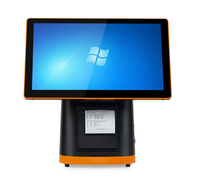 Caisse enregistreuse tactile tout-en-un Android/Win avec écran 15,6'' 1080p, écran tactile capacitif 10 points, processeur Intel I3 intégré