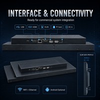 Pantalla LCD Digital para Bares con Ángulo de Visión Amplio de 178 Grados y Entrada Opcional para Menús de Restaurantes, Implementación en Múltiples Tiendas