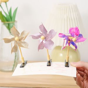 Barrettes à cheveux en plastique motif fleur pour enfants, cadeau printemps 2023, origine Yiwu - Product Image 1