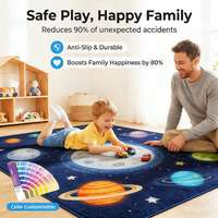Tapis de sol pliable doux personnalisé pour enfants, tapis de jeu éducatif personnalisé 150x200 CM en nylon pour chambre de bébé, tapis pour enfants