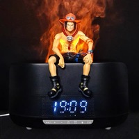 One Pieces Anime Figure Bluetooth Haut-Parleur Humidificateur Multifonction Flamme Lampe Figure Décoration Maison Meilleur Cadeau Pour Ami