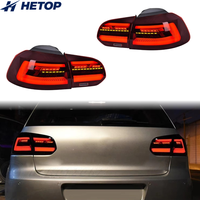 Feux arrière HETOP Golf 6 2009-2013, feux arrière LED, mise à niveau au design Golf 8, feux arrière LED Plug and Play pour Volkswagen