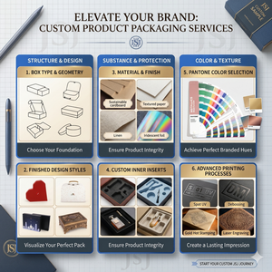 Empaque de Papel de Alta Gama para Artículos de Lujo con Logotipo Personalizado para Joyería Premium y Presentación Profesional de Marca, Caja Rígida - Product Image 5