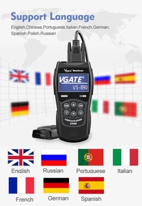 Lecteur de codes et scanner de diagnostic OBD2 CAN-BUS Vgate VS890 <span class=keywords><strong>2023</strong></span> avec écran LCD et prise en charge de l'anglais, compatible OLIVER - Product Image 3