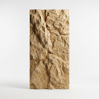 Panneaux muraux légers en PU 3D imitation pierre champignon, grande dalle de 80 mm d'épaisseur, revêtement mural extérieur et intérieur, imperméable
