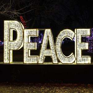 Customized 2d <b>Led</b> Metal Frame <b>Letters</b> Hot Sales Christmas Motif Light Ornament For Outdoor Holiday Street Mall Decoration Ip65 - Product Image 1