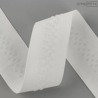 Bande antidérapante en silicone à points, sangle élastique en nylon et polyester pour vêtements de sport, leggings, sous-vêtements, ceinture de maintien