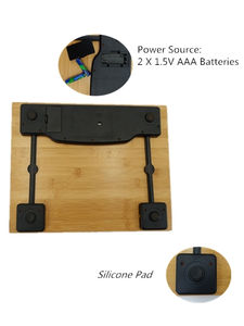 प्रकृति बांस प्लेटफॉर्म के साथ बीविज्ञान 200 किलोग्राम डिजिटल बॉडी फैट स्केल - Product Image 5