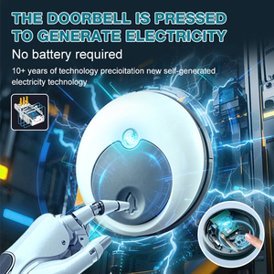Giá tốt nhất căn hộ làng cài đặt 55 giai điệu Vòng không có pin IP44 không thấm nước không dây tự-powered chuông cửa - Product Image 2