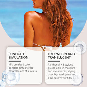 100% Mousse autobronzante biologique naturelle Marque privée Ton foncé Application 1 heure pour le bronzage corporel - Product Image 4