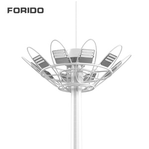 Lampadaire extérieur automatique à mât haut carré, en acier Q235, résistant au vent jusqu'à 180 <span class=keywords><strong>km</strong></span>/h, durée de vie de 20 ans - Product Image 1