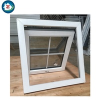 Vente directe d'usine, fenêtre à auvent en PVC double vitrage de haute qualité, résistante aux ouragans, taille personnalisée disponible, fenêtre pour la maison