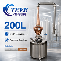 Equipo de Destilación de Alcohol Teve 200L para Whisky/Ron/Brandy, Destilador Continuo de Etanol para Uso Doméstico