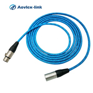 Haute qualité 3M câble <span class=keywords><strong>XLR</strong></span> Tresse En Nylon plaqué or connecteur de Canon audio câble micro <span class=keywords><strong>XLR</strong></span> 3 broches mâle à femelle - Product Image 4