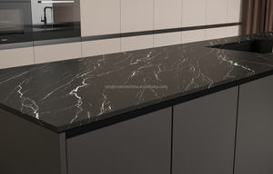 <span class=keywords><strong>Dalle</strong></span> <span class=keywords><strong>de</strong></span> pierre frittée noire moderne Carrelage en pierre émaillée complète du corps Revêtement <span class=keywords><strong>de</strong></span> sol en <span class=keywords><strong>moquette</strong></span> Pierre frittée en porcelaine pour réception d'hôtel - Product Image 3