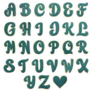 Trong kho thêu sắ<span class=keywords><strong>t</strong></span>-on Chenille chữ cái tiếng anh các bản vá <span class=keywords><strong>l</strong></span>ỗi 7cm cho quần áo & mũ - Product Image 3
