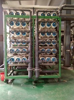 Système de dessalement par osmose inverse industriel à deux étages avec moteur et roulement, capacité de production de 250-1000 m³/h, certifié CE