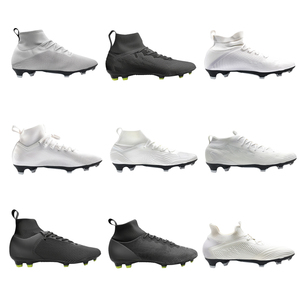 Scarpe da calcio sportive per bambini su misura di alta qualità per esterni <span class=keywords><strong>in</strong></span> <span class=keywords><strong>pelle</strong></span> nera OEM scarpe da calcio americano scarpe da calcio per gli uomini - Product Image 3