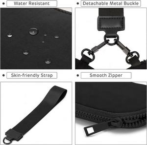 Factory Wholesale Lemon <b>Coin</b> <b>Purse</b> Custom Mini Zip Around Keychain Dual Pouch Portable Dual Pouch Wristlet Wallet With Logo - Product Image 6