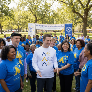Camiseta de manga larga The Lucky Few con diseño de 3 flechas para el Día Mundial de Concienciación sobre el Síndrome de Down - Product Image 3