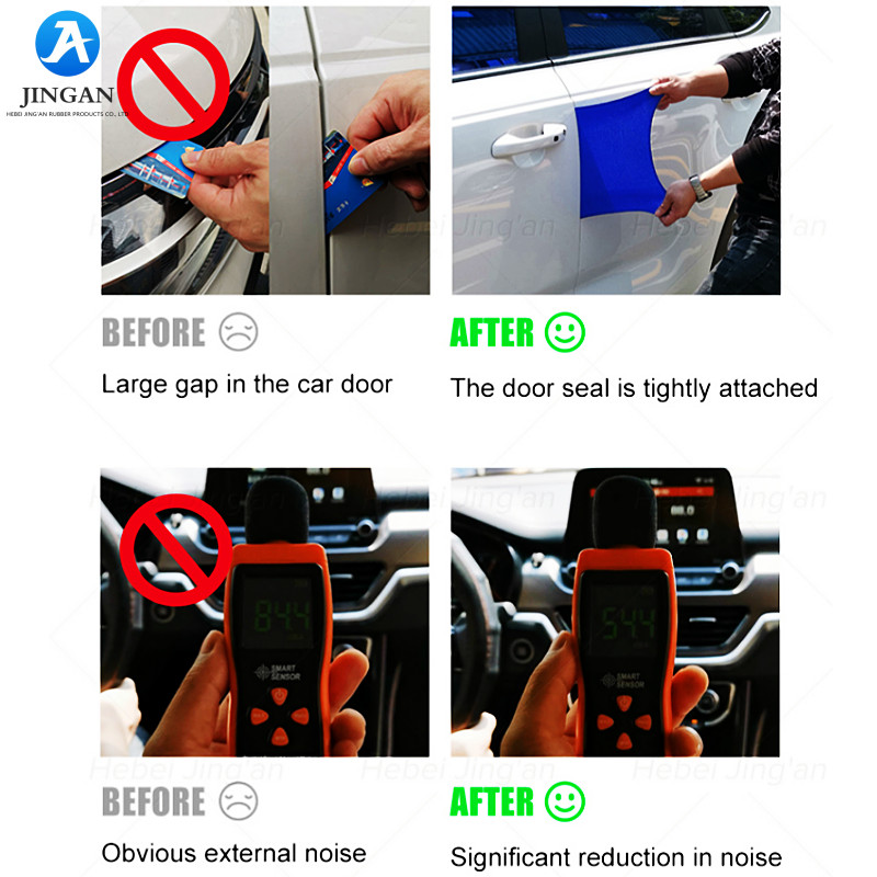 Factory Custom EPDM Car Door Seal Strip, Wholesale Tailor-made Automotive Rubber Weatherstripping