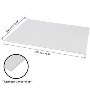 Lastra Bianca Forata 13 X 17 Pollici, Spessore 4mm, Cartello Impermeabile Ondulato per Giardino e Prato, Cartoncino Leggero per Vendite in Garage - Product Image 3