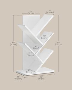 Librería Moderna de Madera de 5 Niveles, Estante Esquinero Compacto para Ahorrar Espacio, Organizador de Libros, CDs y Juegos para Sala de Estar - Product Image 5