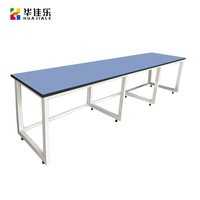 Huajiale - Vente Flash - Mobilier de Bureau Moderne - Plateau de Table en Laminate Compact HPL - Capacité 400 kg - Pieds en Acier Carbone
