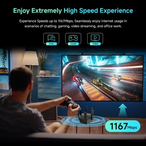 Répéteur <span class=keywords><strong>WiFi</strong></span> AC1200 WiFi5 Double Bande Faible Latence pour Gaming et Streaming, Amplificateur de Signal 4K Esports, Marque Privée, OEM Personnalisé - Product Image 3