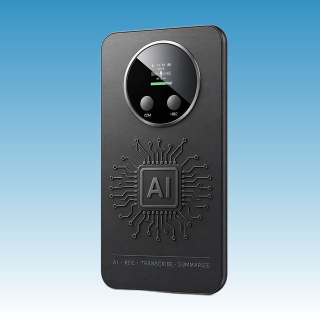 Alvora 400ma Magnetic AI Voice Recorder 64GB Memory Transcription Summarization Audio Recorder for Lectures Meeting Interviews