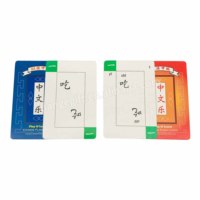 Cartes flash chinoises personnalisées pour l'apprentissage familial, écologiques, recyclables, durables, avec caractères Pinyin, effaçables et réinscriptibles