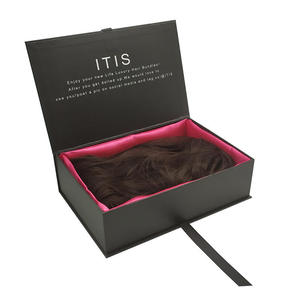 Custom Hair Extension Packaging Paper Box Package Hair Wig Boxes Magnetic Gift Packaging Boxes Silk handbags With Logo