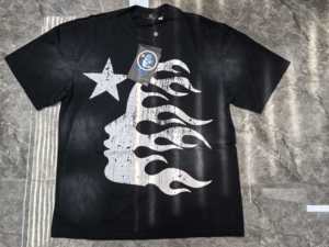 T-Shirt da Uomo in Cotone 100% con Stampa Vintage Hell Star, Manica Corta NFC, Stile Moda, Produzione Diretta - Product Image 2