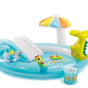 Piscine gonflable portable de parc de Crocodile, piscine de piscine de mer de bassin de bébé, vente en gros d'usine