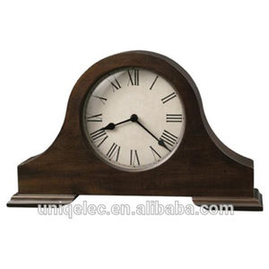 Montre de table ronde en bois, Vintage, avec cadran, manche, Pendule de bureau classique - Product Image 2