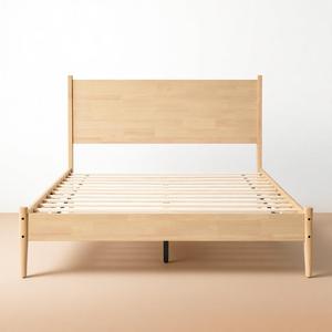 Modern Eco-friendly Queen Platform <b>Bed</b> With Under <b>Bed</b> Clearance <b>Bed</b> And 12pcs <b>Slat</b> <b>Bed</b> Frame <b>For</b> Home - Product Image 2