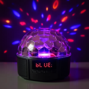 For <b>Speaker</b> <b>with</b> <b>Lights</b> Party Disco Ball Effect Portable Wireless Audio Player for Home Club Use Made in Italy - Product Image 2