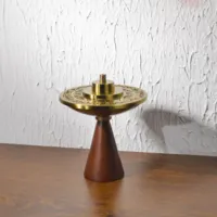 Brûleur d'encens Bakhoor Mabkhara en or, polyvalent, en bois et pierre, Thurible chinois, pour la maison, le yoga, aromatique, anti-odeur, décoratif, fait main
