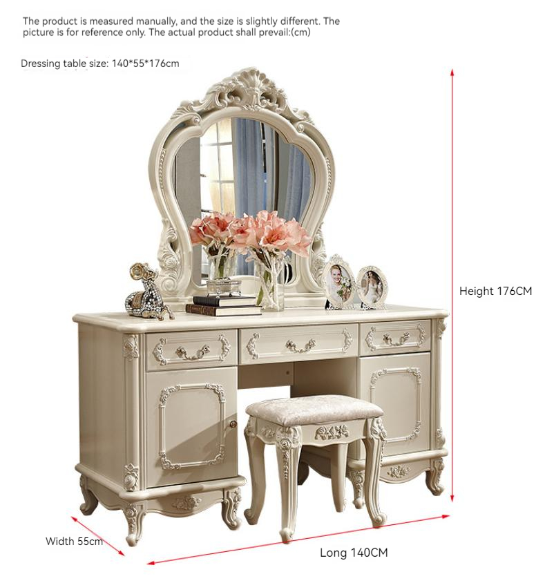 princess style dressing table Smart Furniture Modern Simple Multi-Functional Princess Dressing Table - Dresser, Bedroom Furniture Vanity Desk