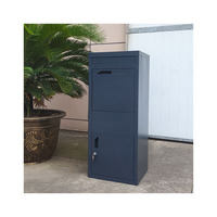 Boîte à courrier et à lettres extérieure de grande capacité, imperméable, durable, antivol, autoportante, pour utilisation en jardin