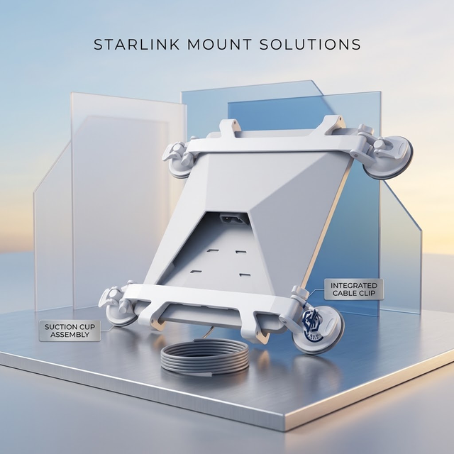Portable Starlink Mini Kit Mount Magnetic Support Stand Adapter Magnet Flat Pole Tripod Accessories Case Car De Mobility