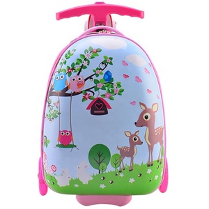 Nouvelle valise à roulettes pour enfants, motif dessin animé, scooter, skateboard, 4 roues, ABS PC, cabine 20 pouces, ensemble de bagages de <span class=keywords><strong>voyage</strong></span> - Product Image 2