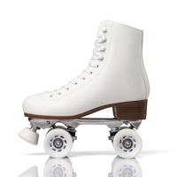 Chaussures de patins à roulettes en alliage d'aluminium, patins à roulettes PU, bouchon réglable, chaussures de patins à roulettes quad