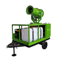 Canon à eau de désinfection et désodorisation pour station de traitement des déchets Zhenton, alimenté à l'essence, en acier inoxydable, portée 30m, avec moteur/boîte de vitesses