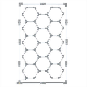 Lámpara LED Hexagonal Portátil Regulable RGB para Garaje, Luz Blanca Fría para Lavado de Autos, Taller, Inspección y Detallado - Product Image 2