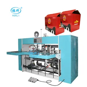 Export Double Piece Stitching Box Packing Machines Semi-Auto Paperboard Carton Pasting Machines