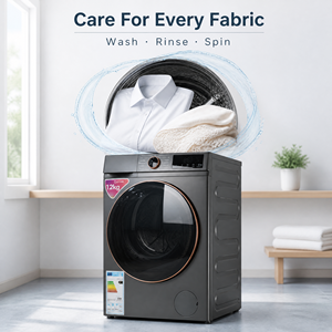 Lave-linge professionnel à chargement frontal 12 kg, auto-nettoyant, pour maison et appartement, 10 programmes de lavage, panneau anglais amélioré, OEM ODM - Product Image 3