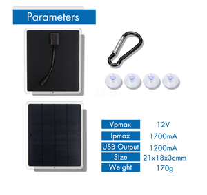 Nuevo Producto: Panel Solar Portátil de 20W <span class=keywords><strong>12V</strong></span> para Mochila, Cargador de Batería para Teléfono Móvil y Coche - Product Image 6