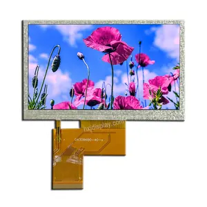 شاشة لمسية LCD من الفولاذ الترانزستور ذو غشاء رقيق مقاس 4.3 بوصة 480x272 800x480 من IPS