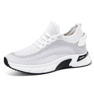 Zapatillas Deportivas para Hombre, de Caña Alta, Punta Redonda, Tejido Transpirable, Casuales, para Todas las Estaciones, Zapatos para Exteriores - Product Image 3